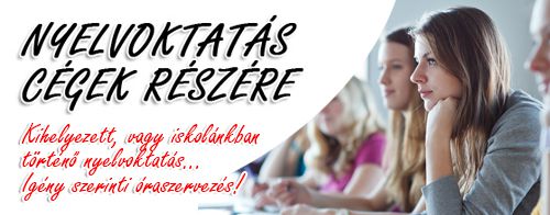 Nyelvoktatás cégek részére Nyelvoktatás cégek részére